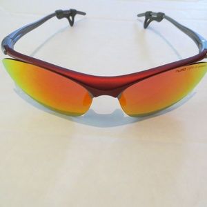 Numa Sport Whip Sunglasses Silver Red